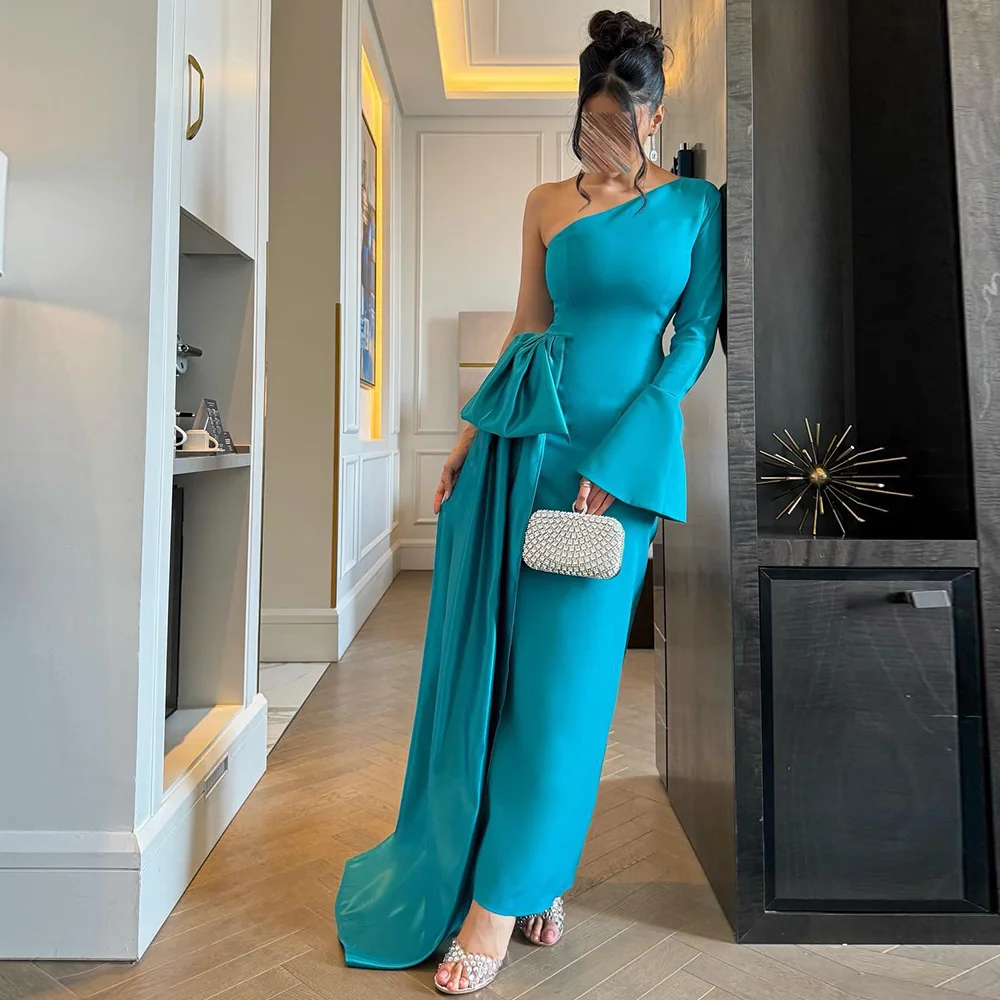 Classic Customized One Shoulder Long Sleeves Prom Gowns Elegant Mermaid Jersey Evening Dress Sparkly Satin Homecoming Dresses
Classic Customized One Shoulder Long Sleeves Prom Gowns Elegant Mermaid Jersey Evening Dress Sparkly Satin Homecoming Dresses
