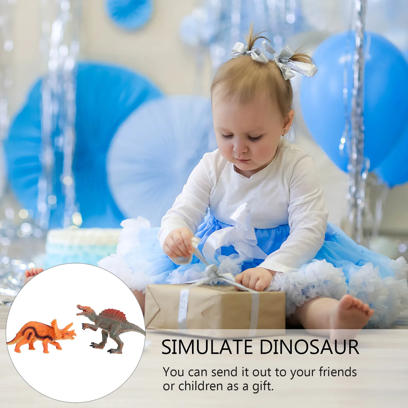 2Pcs Realistic Rubber Dinosaur Decor for Kids Home Office Living Room Desktop Display Creative Animal Ornament Stimulates
2Pcs Realistic Rubber Dinosaur Decor for Kids Home Office Living Room Desktop Display Creative Animal Ornament Stimulates