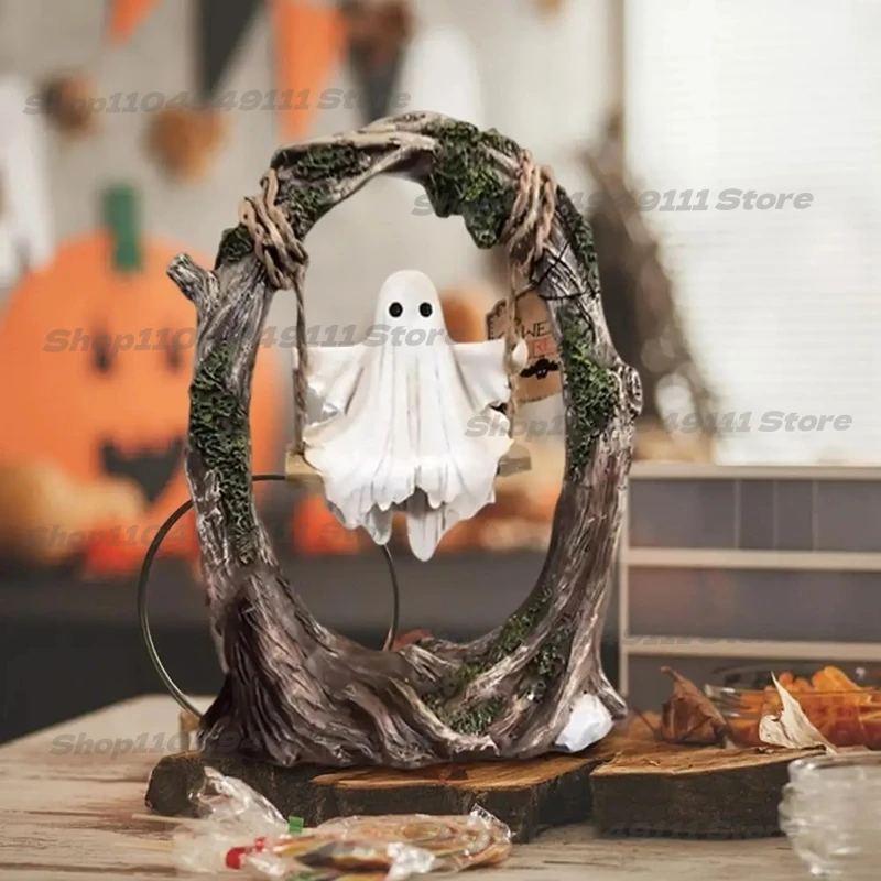Halloween Swing Ghost Statue Cute Swing Resin Sculpture Refrigerator Sticker Halloween Party Ghost Decoration Home Decoration
Halloween Swing Ghost Statue Cute Swing Resin Sculpture Refrigerator Sticker Halloween Party Ghost Decoration Home Decoration