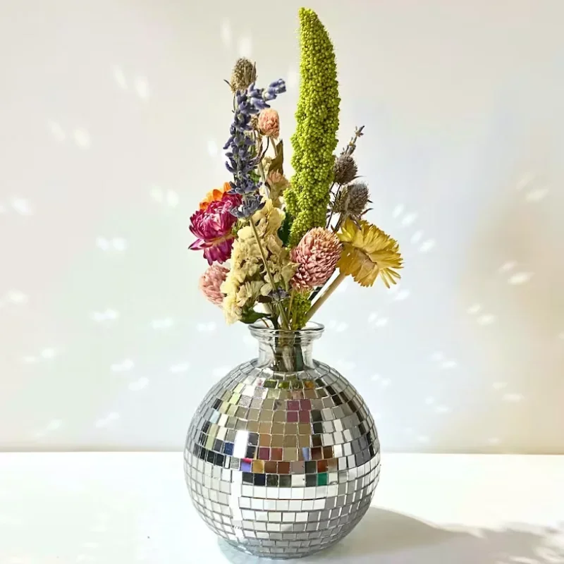 Disco Ball Vase Colorful Flower Bouquet Houseplant Indoor Planter Flower Pots Housewarming Gift Table Centerpiece Wedding Decor
Disco Ball Vase Colorful Flower Bouquet Houseplant Indoor Planter Flower Pots Housewarming Gift Table Centerpiece Wedding Decor