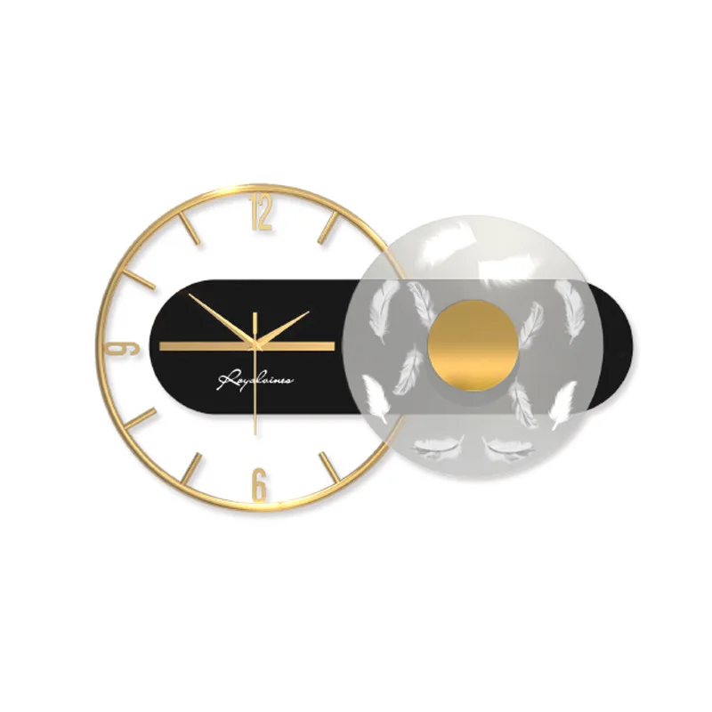 New Light Luxury Metal Wall Clock Modern Minimalist Personality Fashion Living Room Home Decoration Wall Clock With Lamp
New Light Luxury Metal Wall Clock Modern Minimalist Personality Fashion Living Room Home Decoration Wall Clock With Lamp