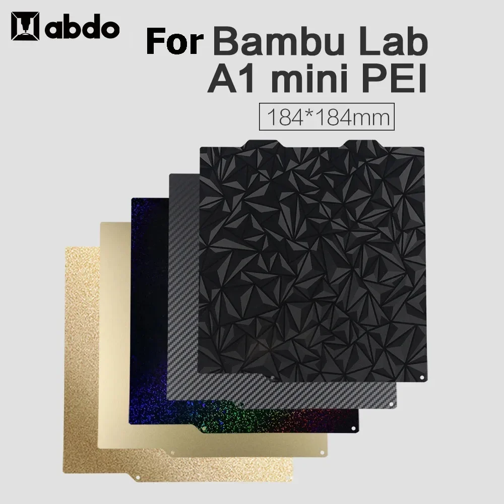 Для Bambu Lab A1 Mini Build Plate Двусторонний весенний стальной лист H1H PEI PET PEO PEY 3D-принтер Нагревательная платформа для бамбука A1 Mini
Для Bambu Lab A1 Mini Build Plate Двусторонний весенний стальной лист H1H PEI PET PEO PEY 3D-принтер Нагревательная платформа для бамбука A1 Mini