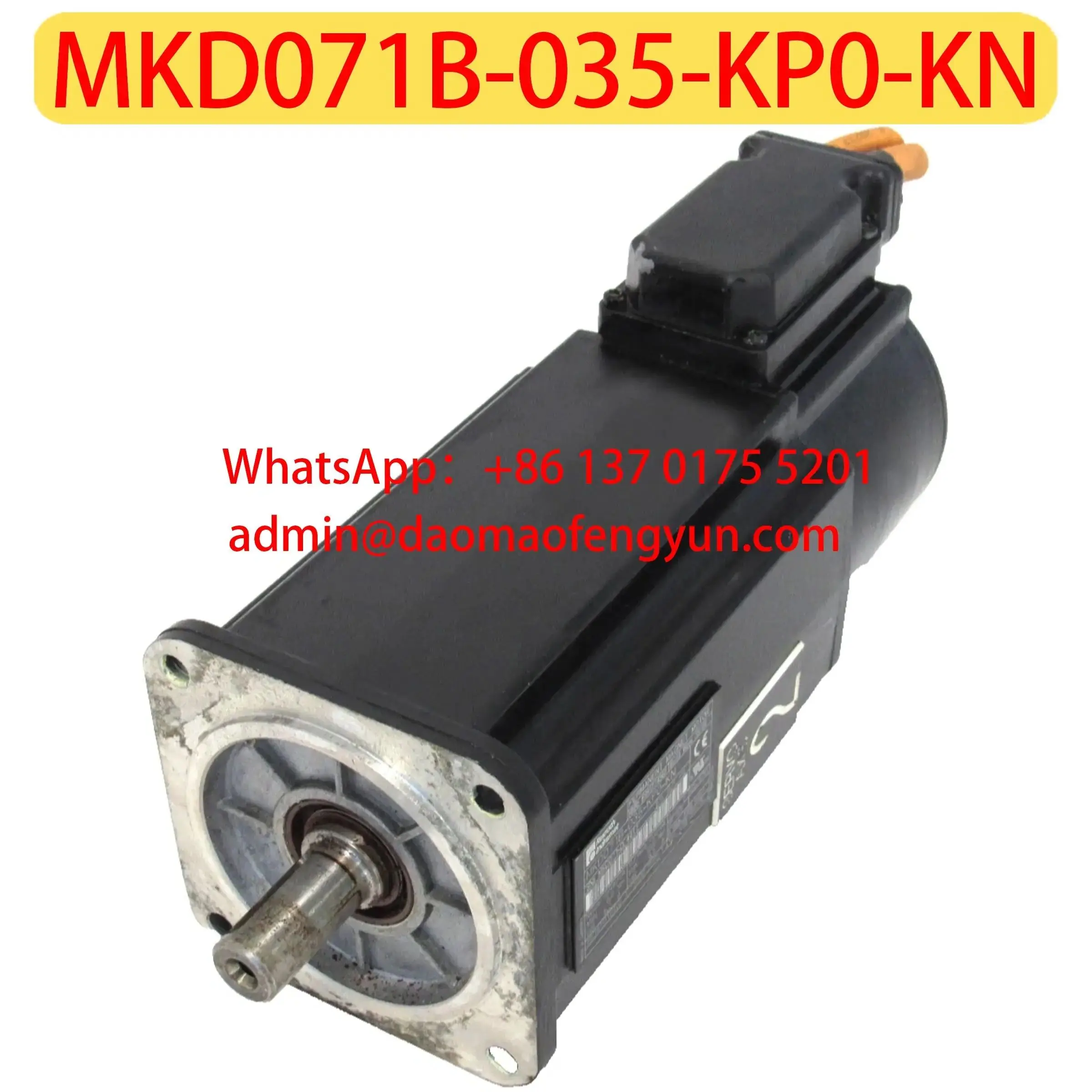 MKD071B-035-KP0-KN Used Servo Motor,Tested ok,Fast shipping
MKD071B-035-KP0-KN Used Servo Motor,Tested ok,Fast shipping