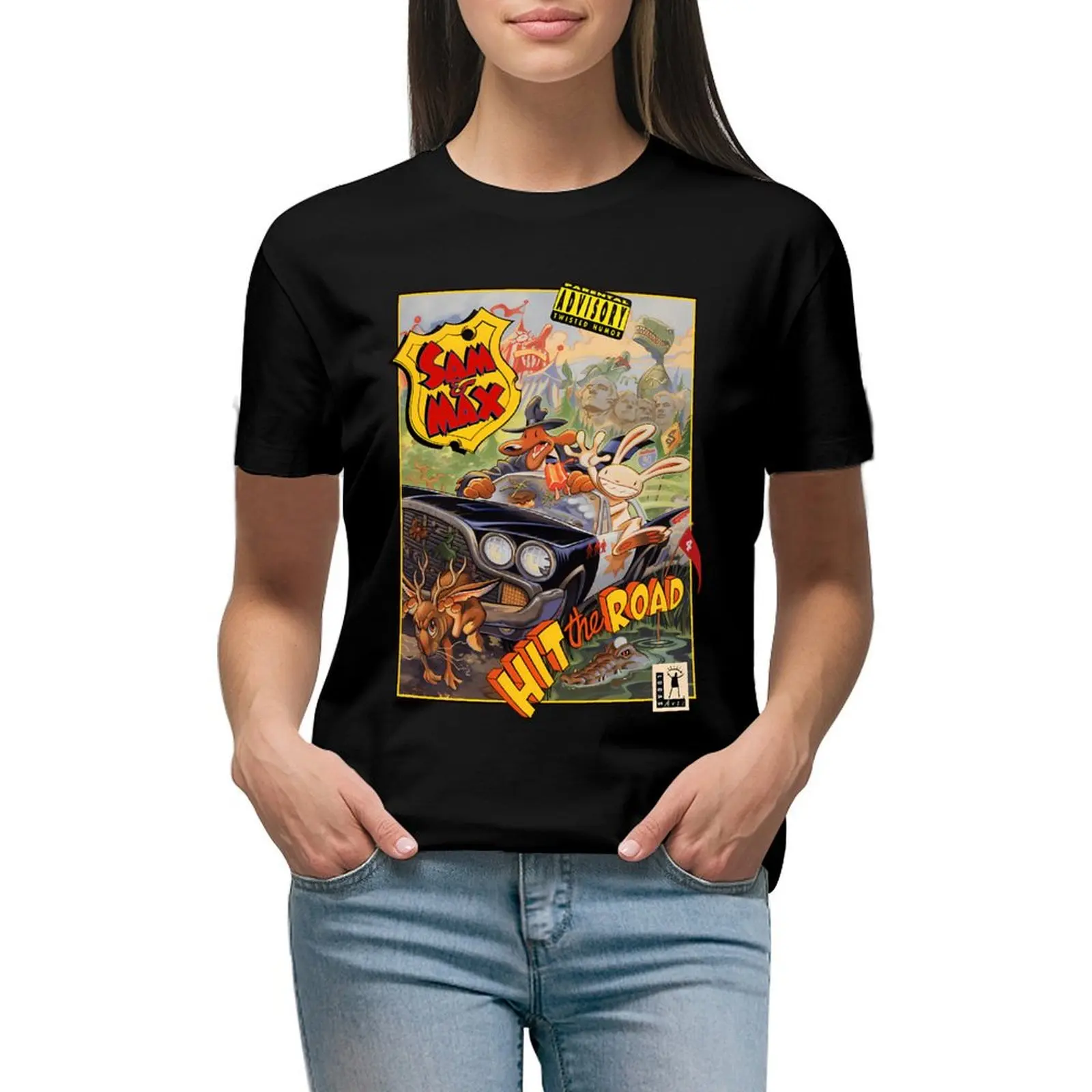 Sam And Max : Hit The Road T-shirt cute clothes kawaii clothes summer tops Womens clothing
Sam And Max : Hit The Road T-shirt cute clothes kawaii clothes summer tops Womens clothing