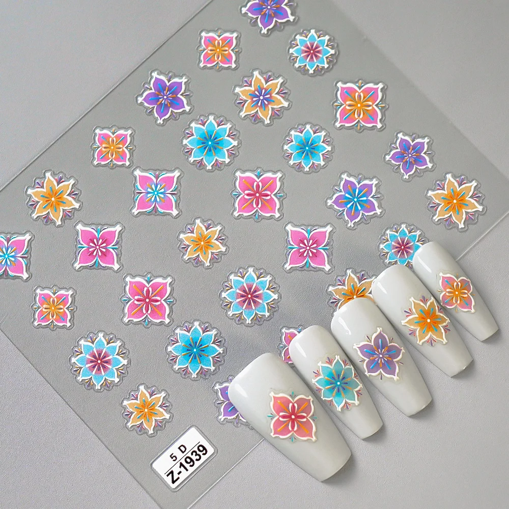 Chinese Ethnic Pattern Nail Stickers 3D Traditional Folk Art Nail Decals for DIY Manicure
Chinese Ethnic Pattern Nail Stickers 3D Traditional Folk Art Nail Decals for DIY Manicure