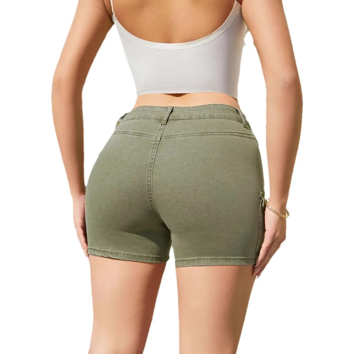 2025 Summer New Workwear Style Women's Mid-Waist Denim Shorts Fashion High Elastic Tight Sexy Jeans Shorts
2025 Summer New Workwear Style Women's Mid-Waist Denim Shorts Fashion High Elastic Tight Sexy Jeans Shorts