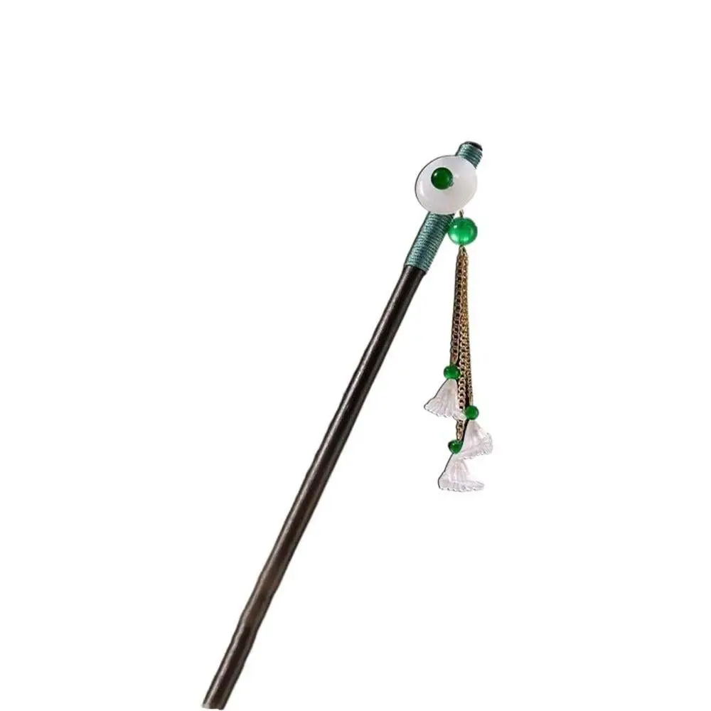 Imitation Jade Tassel Hair Clasp For Ladies Hanfu Hair Accessories Flower Hair Sticks Chinese Style Hairpin Wooden Hair Fork
Imitation Jade Tassel Hair Clasp For Ladies Hanfu Hair Accessories Flower Hair Sticks Chinese Style Hairpin Wooden Hair Fork