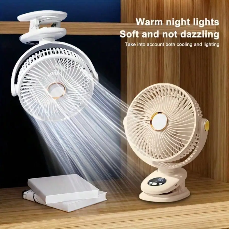 Portable Clip On Fan, 6 Inch Rechargeable Battery Operated Desk Fan, Strong Airflow, 5 Speeds, Sturdy Clamp For Golf Cart Home O
Portable Clip On Fan, 6 Inch Rechargeable Battery Operated Desk Fan, Strong Airflow, 5 Speeds, Sturdy Clamp For Golf Cart Home O