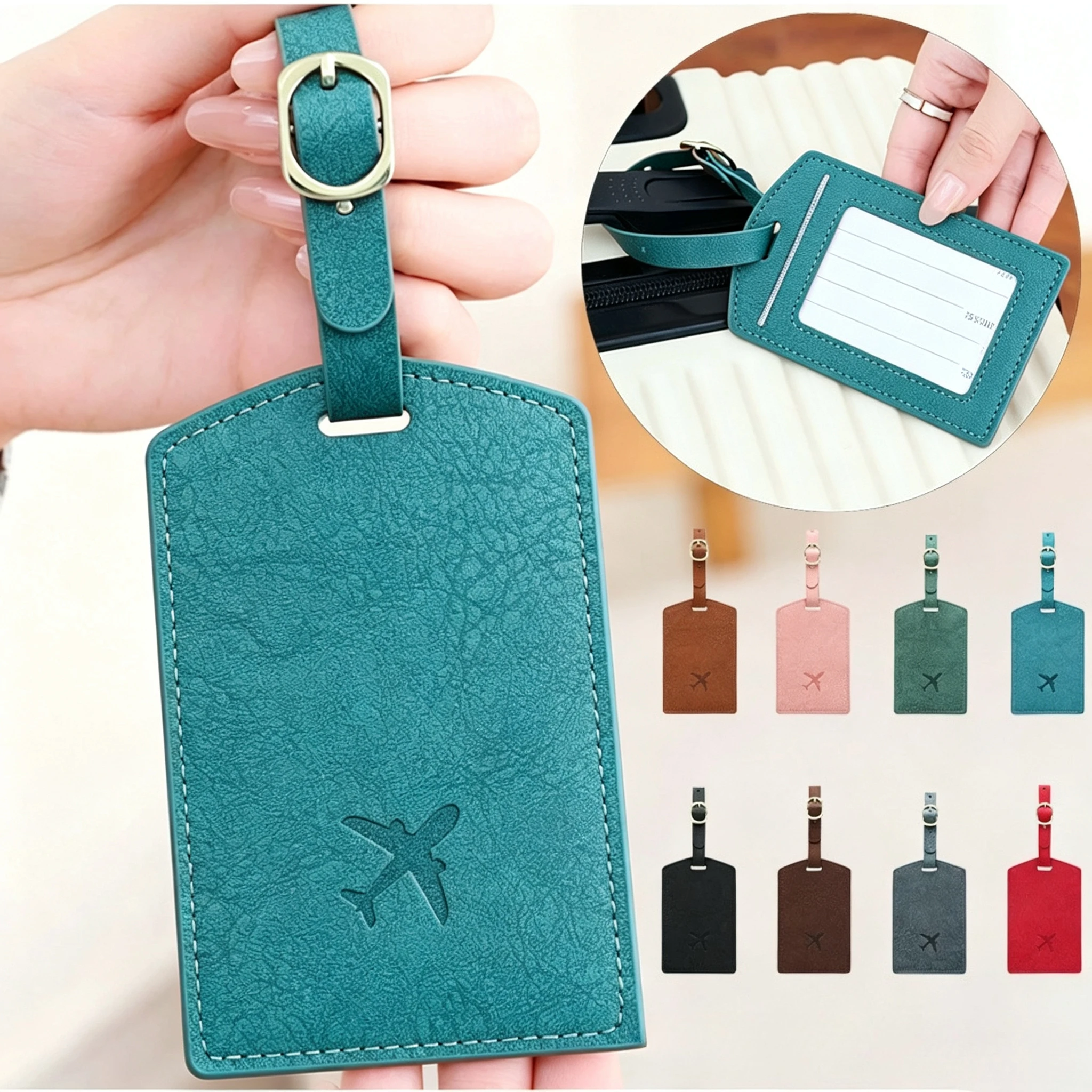 PU Leather Luggage Tag, Anti-Loss Travel Baggage Tag with Adjustable Strap
PU Leather Luggage Tag, Anti-Loss Travel Baggage Tag with Adjustable Strap