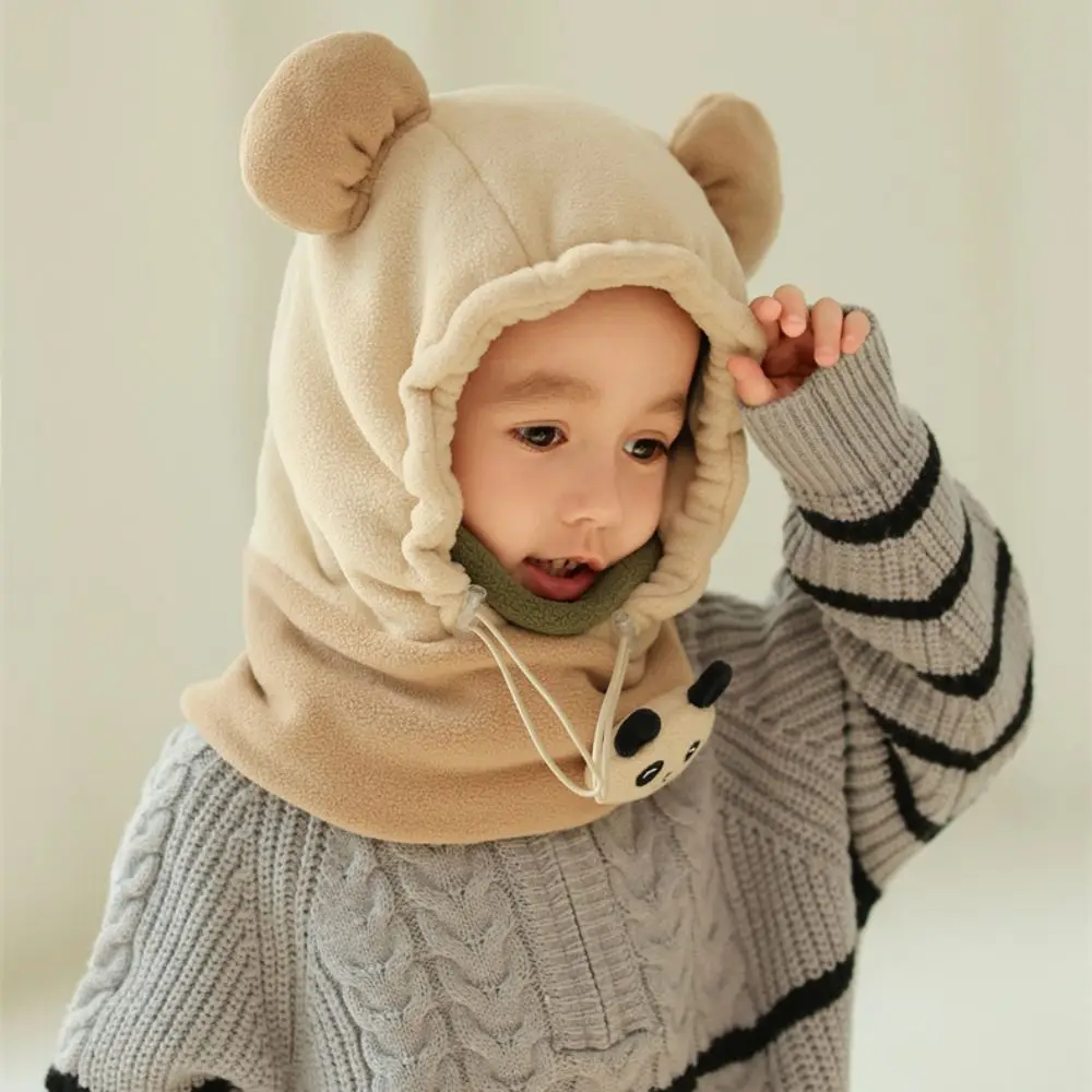 Fashion Warm Panda Plush Scarf with Face Mask Soft Earmuff Drawstring Bear Ear Hat Cute Thickened Panda Neckerchief Streetwear
Fashion Warm Panda Plush Scarf with Face Mask Soft Earmuff Drawstring Bear Ear Hat Cute Thickened Panda Neckerchief Streetwear