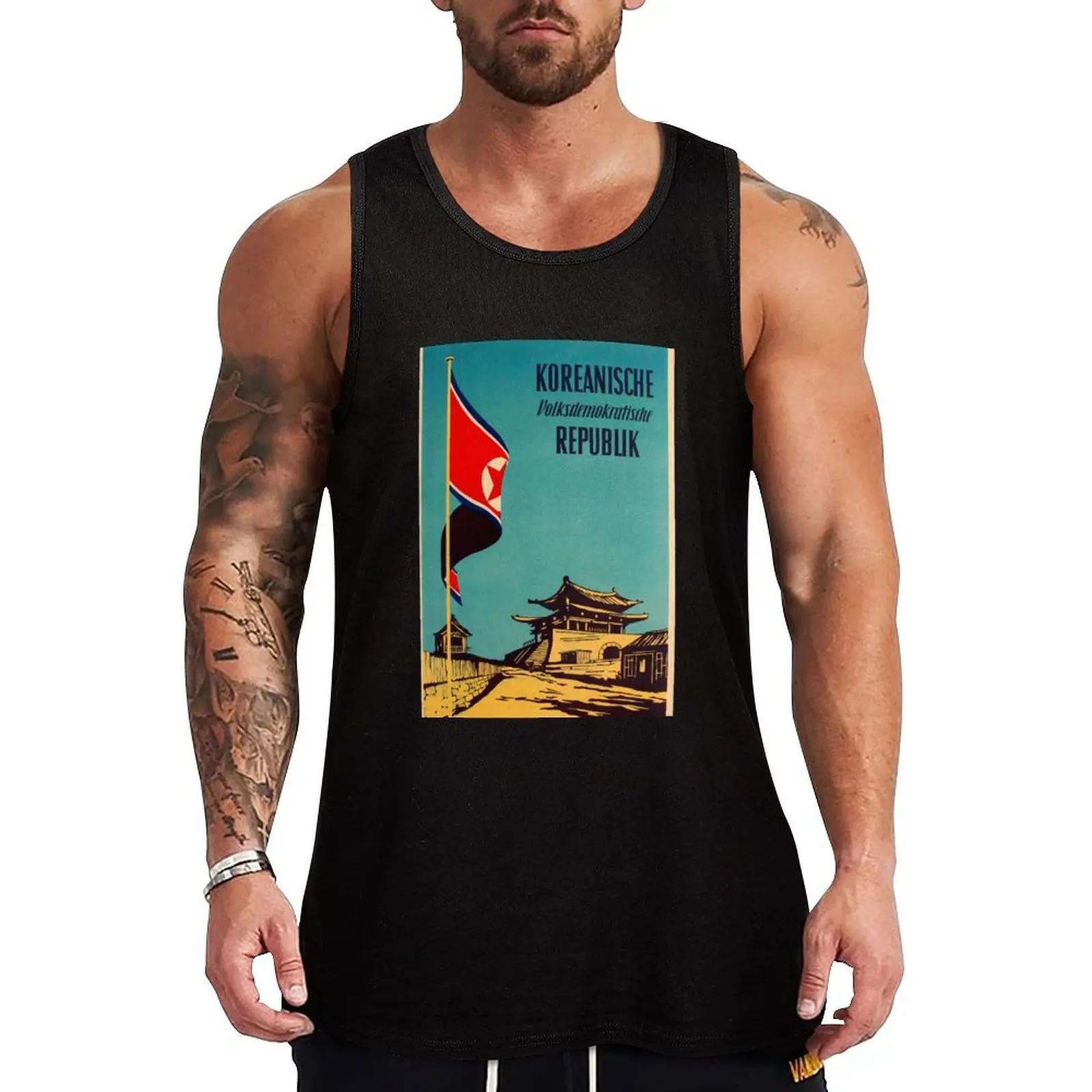 Koreanische Volksdemokratische Republik vintage travel poster Tank Top sports clothes for men gym clothes men t shirt
Koreanische Volksdemokratische Republik vintage travel poster Tank Top sports clothes for men gym clothes men t shirt