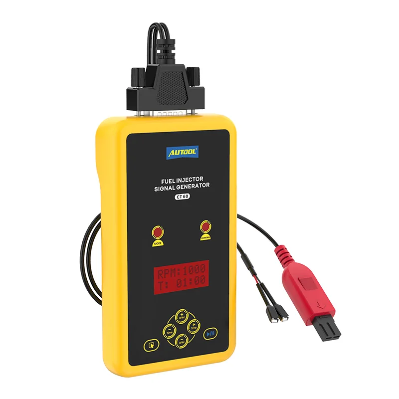 AUTOOL CT60 Universal 110v 220V Mini Car Fuel Petrol Injector Tester Cleaner Testing Machine Signal Generator With LCD Display
AUTOOL CT60 Universal 110v 220V Mini Car Fuel Petrol Injector Tester Cleaner Testing Machine Signal Generator With LCD Display