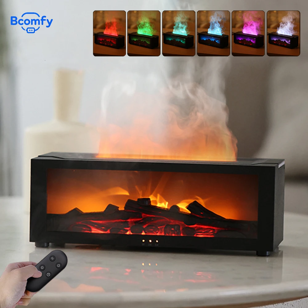 Aroma Humidifier Essential Oil Diffuser Home Flame Fireplace Automatic Aromatherapy Mist Maker with LED Light Remote Control
Aroma Humidifier Essential Oil Diffuser Home Flame Fireplace Automatic Aromatherapy Mist Maker with LED Light Remote Control