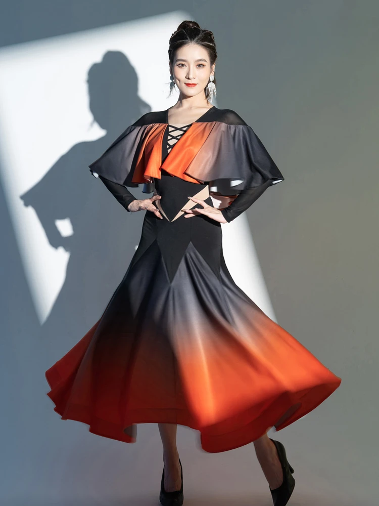 X2213 Modern Dance Dress Girlsballroom Dancing Costume Waltz Ballroom Dancing Dress Performance Dress
X2213 Modern Dance Dress Girlsballroom Dancing Costume Waltz Ballroom Dancing Dress Performance Dress