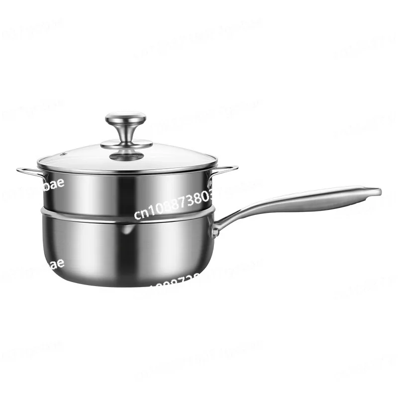 Stainless steel pan household thickened non-stick pan integrated pan
Stainless steel pan household thickened non-stick pan integrated pan