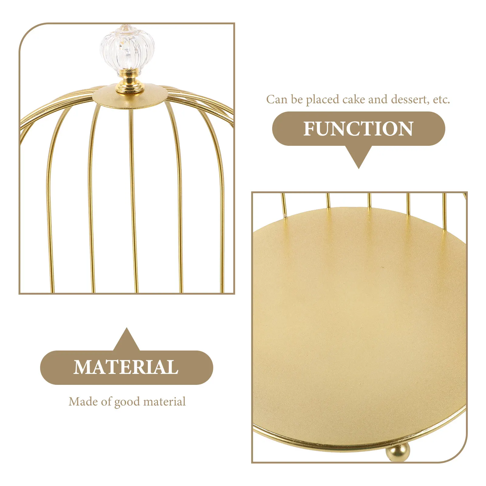 Birdcage Metal Single Layer Cupcake Display Stand Dessert Serving Plate For Wedding Reception Iron Cake Holder Modern Round Cake
Birdcage Metal Single Layer Cupcake Display Stand Dessert Serving Plate For Wedding Reception Iron Cake Holder Modern Round Cake
