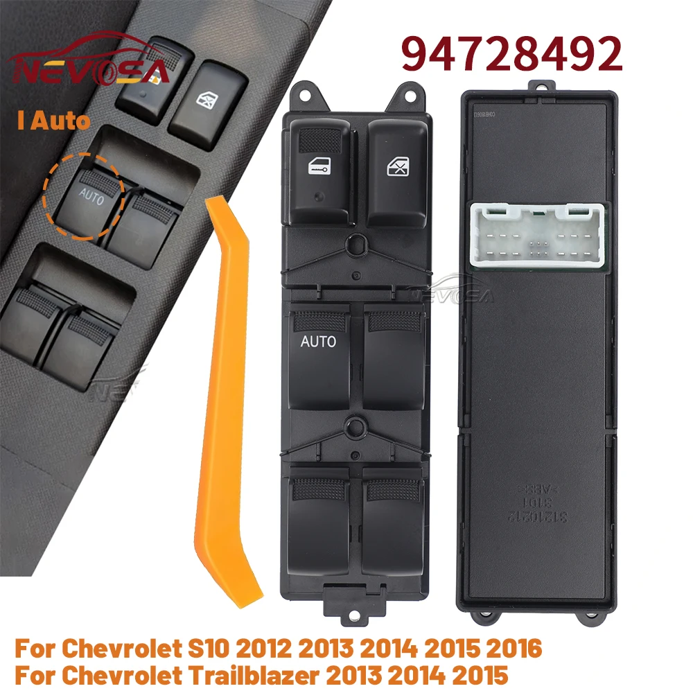 For Chevrolet S10 Trailblazer 2013 2014 2015 2016 Master Power Window Control Switch 8-97417469-0 94728492 Right Left Hand
For Chevrolet S10 Trailblazer 2013 2014 2015 2016 Master Power Window Control Switch 8-97417469-0 94728492 Right Left Hand