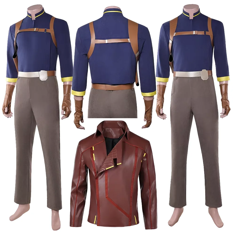 Captain Brander Lawson Cosplay Movie Maul Costume Top Pants Belts Gloves Coat Adult Men Jacket Halloween Carnival Fancy Disguise
Captain Brander Lawson Cosplay Movie Maul Costume Top Pants Belts Gloves Coat Adult Men Jacket Halloween Carnival Fancy Disguise