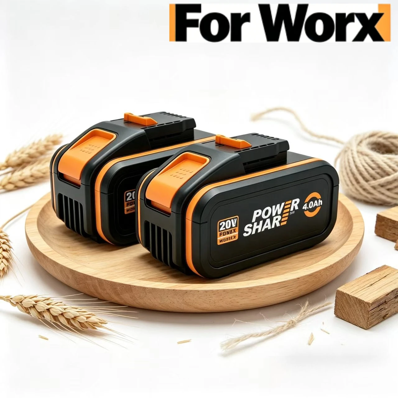 2 Pack For Worx 20V 4.0/6.0/8.0Ah Battery Replacement Li-ion Battery for Worx 20V Cordless Drill Impact Driver WX Series Tools
2 Pack For Worx 20V 4.0/6.0/8.0Ah Battery Replacement Li-ion Battery for Worx 20V Cordless Drill Impact Driver WX Series Tools