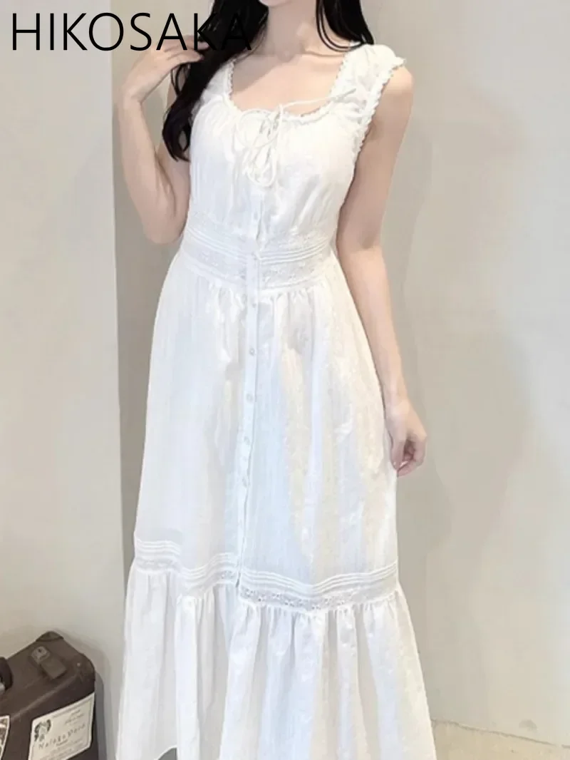 Бандажное однобортное белое платье без рукавов, кружевное лоскутное платье трапециевидной формы с тонкой талией, женский халат на весну и лето, милые платья
Бандажное однобортное белое платье без рукавов, кружевное лоскутное платье трапециевидной формы с тонкой талией, женский халат на весну и лето, милые платья