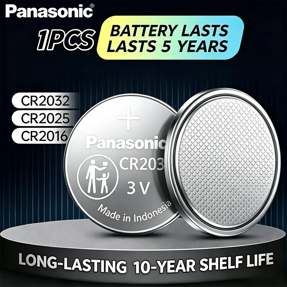 Original Panasonic CR2032 3V Lithium Button Battery CR2025 CR2016 Coin Cell Batteries for Car Remote Key Fob Watch Toys Electron
Original Panasonic CR2032 3V Lithium Button Battery CR2025 CR2016 Coin Cell Batteries for Car Remote Key Fob Watch Toys Electron