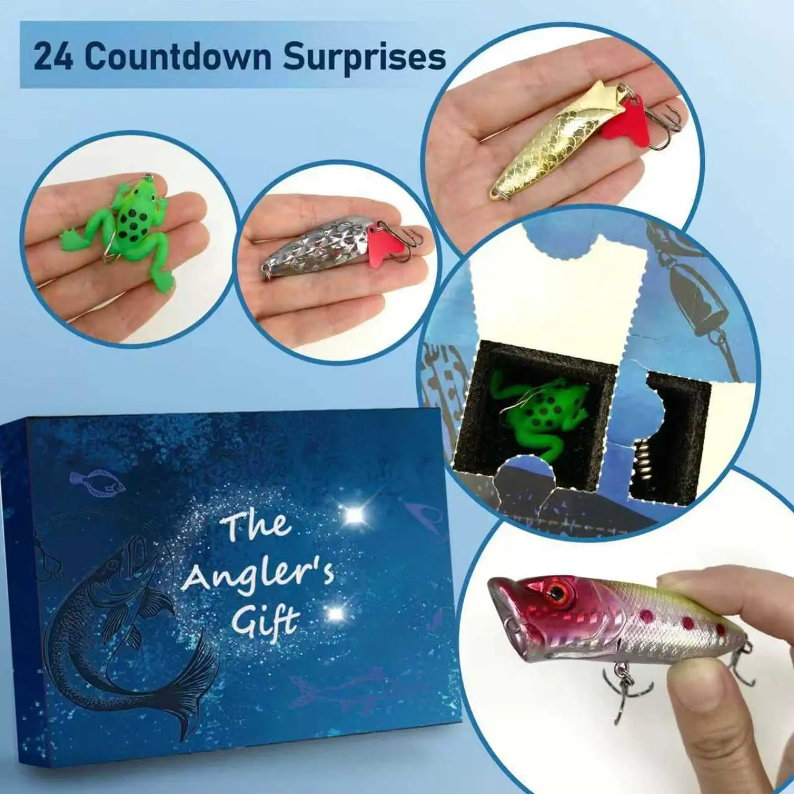 Count Down Calendars Portable Realistic Festive 24 Days Fishing Countdown Set For Party Travel Activities Gathering Outdoor
Count Down Calendars Portable Realistic Festive 24 Days Fishing Countdown Set For Party Travel Activities Gathering Outdoor