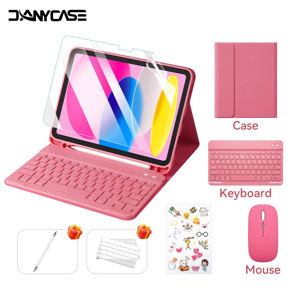 Tablets Keyboard Case For ipad a16 case 11th 10th Generation Air 11 M2 M3 M4 2026 Air4 Air5 10.9 inch Cover with Pencil Holder
Tablets Keyboard Case For ipad a16 case 11th 10th Generation Air 11 M2 M3 M4 2026 Air4 Air5 10.9 inch Cover with Pencil Holder