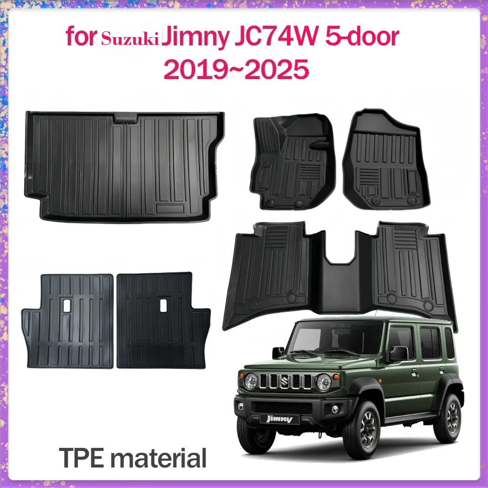 Floor Mat for Suzuki Jimny JC74W 5-door 2019~2025 TPE Foot Interior Liner Waterproof Seats Trunk Pad Carpet Custom Accessories
Floor Mat for Suzuki Jimny JC74W 5-door 2019~2025 TPE Foot Interior Liner Waterproof Seats Trunk Pad Carpet Custom Accessories