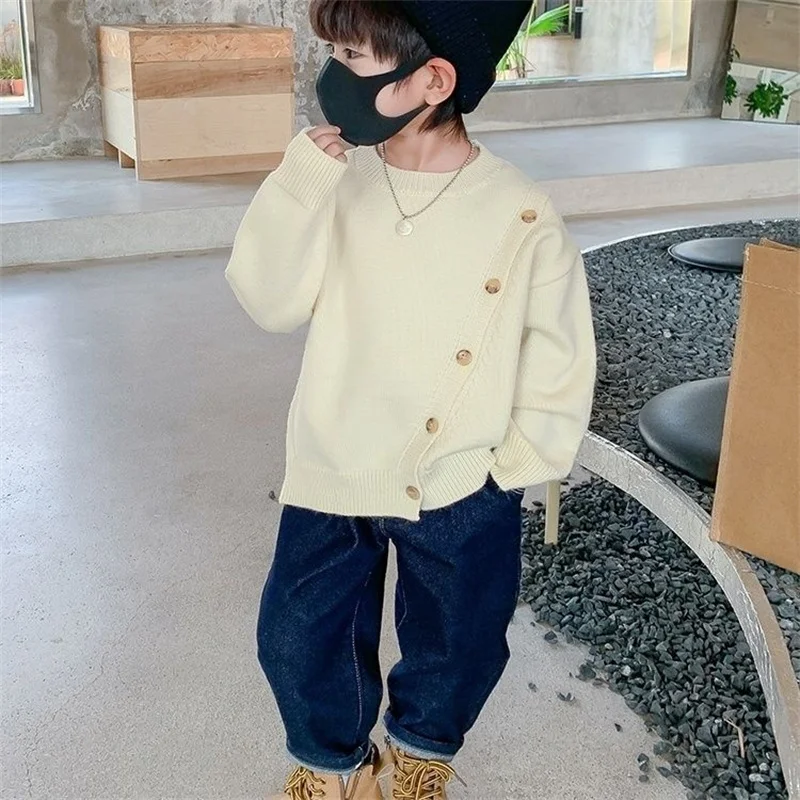 Boys Sweater Wool Coat Kids Tops Knitting 2024 Cute Spring Autumn Plus Thicken Cottons Pullover Teenagers Children's Clothing
Boys Sweater Wool Coat Kids Tops Knitting 2024 Cute Spring Autumn Plus Thicken Cottons Pullover Teenagers Children's Clothing