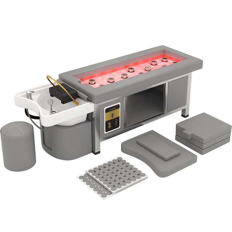 LD33basin stainless steel frame Thai shampoo bed constant temperature water circulation fumigation head treatment bed beauty sal 
LD33basin stainless steel frame Thai shampoo bed constant temperature water circulation fumigation head treatment bed beauty sal