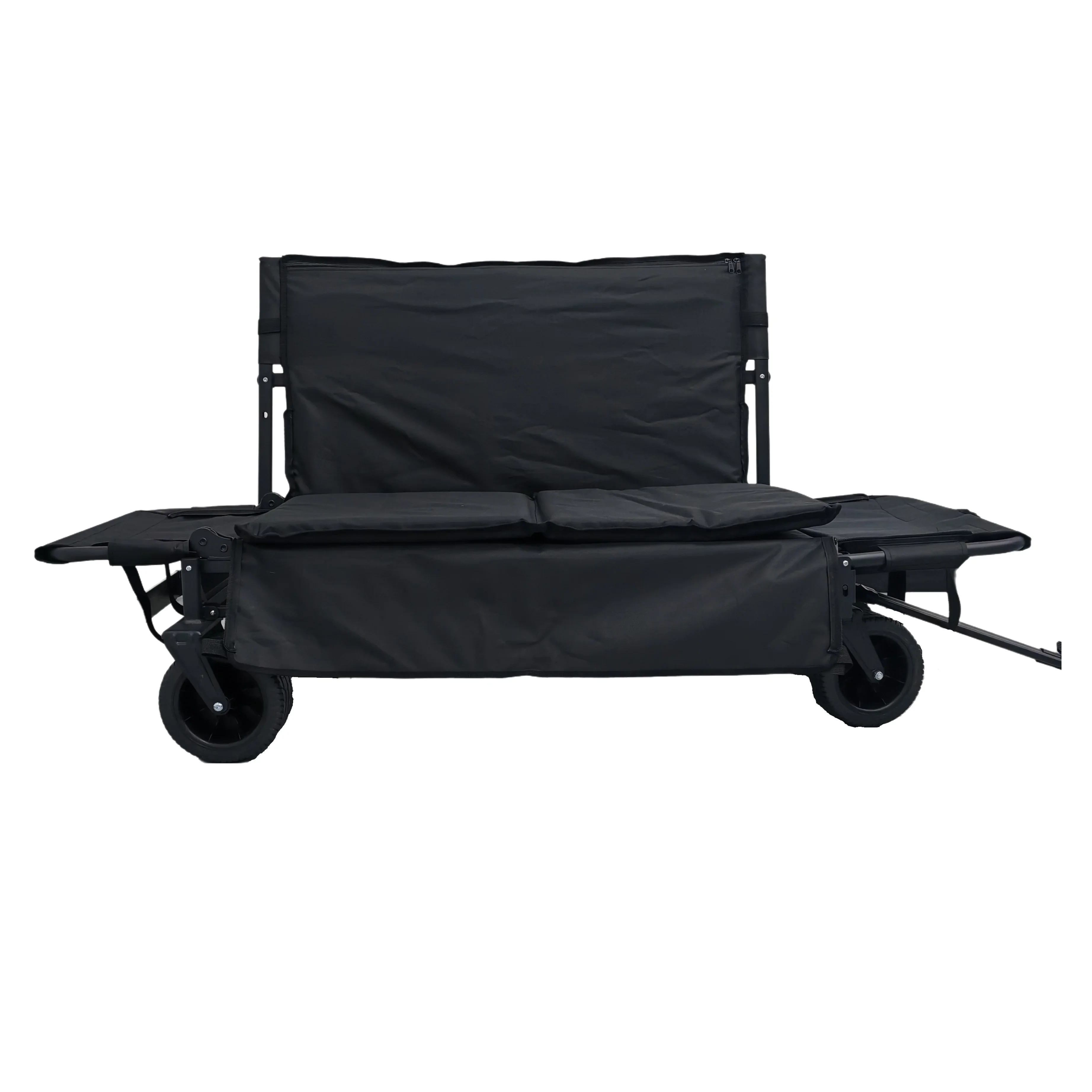 Collapsible Seat Wagon Features 2 Comfort Seat Removable and Washable High Backrest Outdoor Sofa Wagon Folding Camping Cart
Collapsible Seat Wagon Features 2 Comfort Seat Removable and Washable High Backrest Outdoor Sofa Wagon Folding Camping Cart