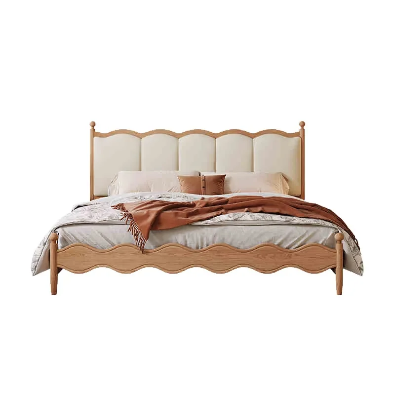 Solid Wood Bed for Nordic Style Ash Wood 1.8m Soft Upholstered Master Bedroom Bed for French Double 1.5m Small Apartment Log
Solid Wood Bed for Nordic Style Ash Wood 1.8m Soft Upholstered Master Bedroom Bed for French Double 1.5m Small Apartment Log