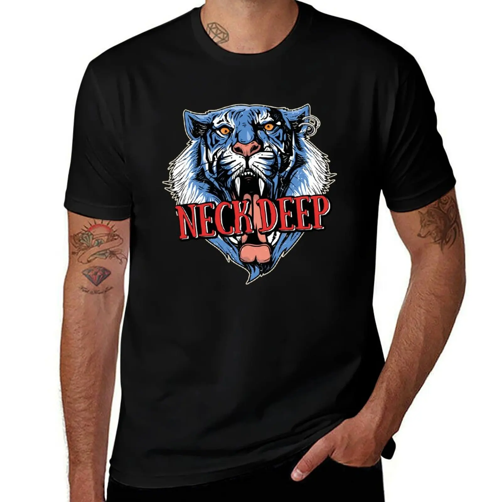 Neck Deep - Tiger T-Shirt anime stuff vintage boys animal print shirts graphic tee t shirts for men pack
Neck Deep - Tiger T-Shirt anime stuff vintage boys animal print shirts graphic tee t shirts for men pack