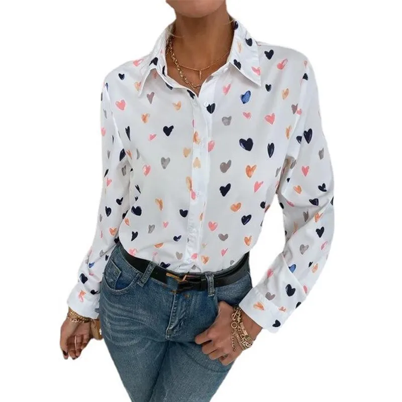 Elegant Butterfly Love Heart Print Shirt Female Autumn Lapel Single-breasted Cardigan Long Sleeve Blouse Women Commuter Tops 5XL
Elegant Butterfly Love Heart Print Shirt Female Autumn Lapel Single-breasted Cardigan Long Sleeve Blouse Women Commuter Tops 5XL