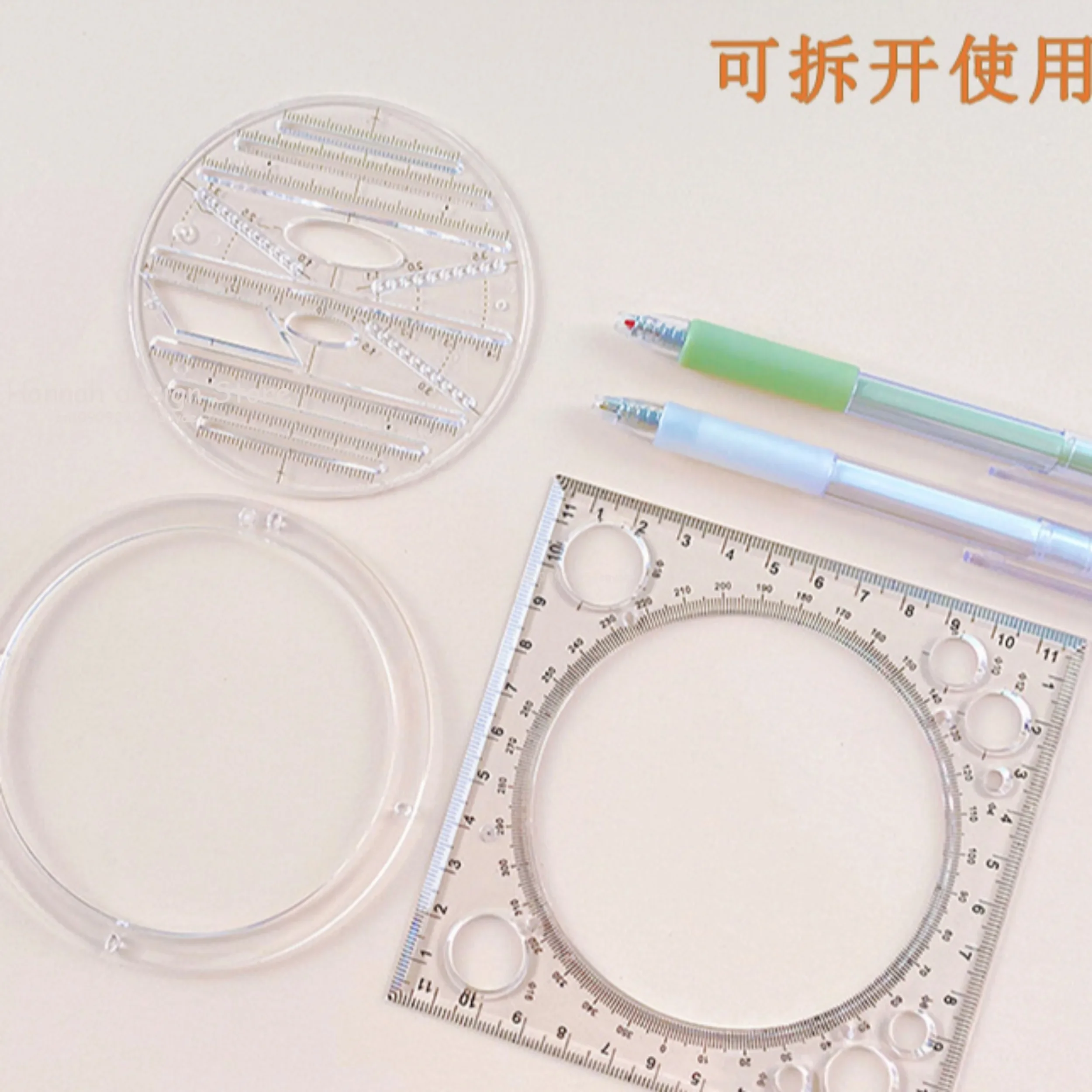 Stationery Round Multifunctional Active Drawing Rotating Protractor Ruler Circle Office School Drafting Supply
Stationery Round Multifunctional Active Drawing Rotating Protractor Ruler Circle Office School Drafting Supply