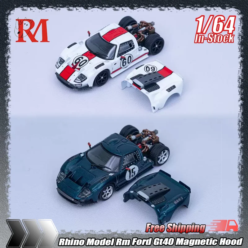 Rhino Model Rm 1:64 Scale Ford Gt40 Magnetic Hood Alloy Diecasting Car Model Simulation Collectible For Adult Collection Display
Rhino Model Rm 1:64 Scale Ford Gt40 Magnetic Hood Alloy Diecasting Car Model Simulation Collectible For Adult Collection Display