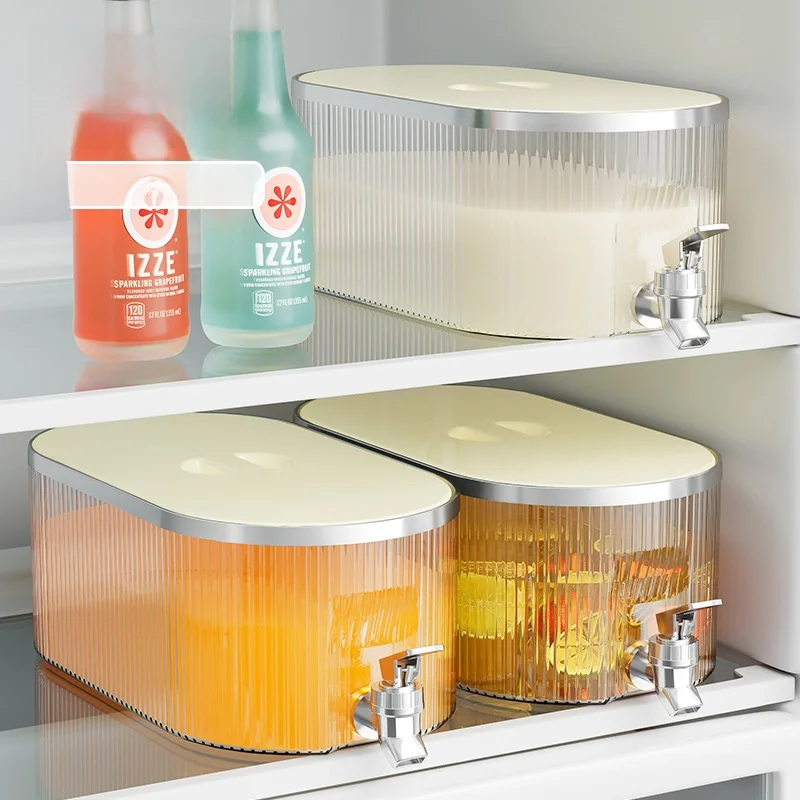 Large Capacity Refrigerator Cold Water Pot with Tap Beverage Bucket High Temperature Resistant Anti Drop Cold Brew Juice Pot ...
Large Capacity Refrigerator Cold Water Pot with Tap Beverage Bucket High Temperature Resistant Anti Drop Cold Brew Juice Pot ...