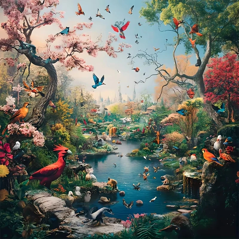Jigsaw Puzzle 500/1024PCS Tropical Flowers Birds Paradise Scene Art Brain Teaser Puzzle Calming Hobby Gift
Jigsaw Puzzle 500/1024PCS Tropical Flowers Birds Paradise Scene Art Brain Teaser Puzzle Calming Hobby Gift