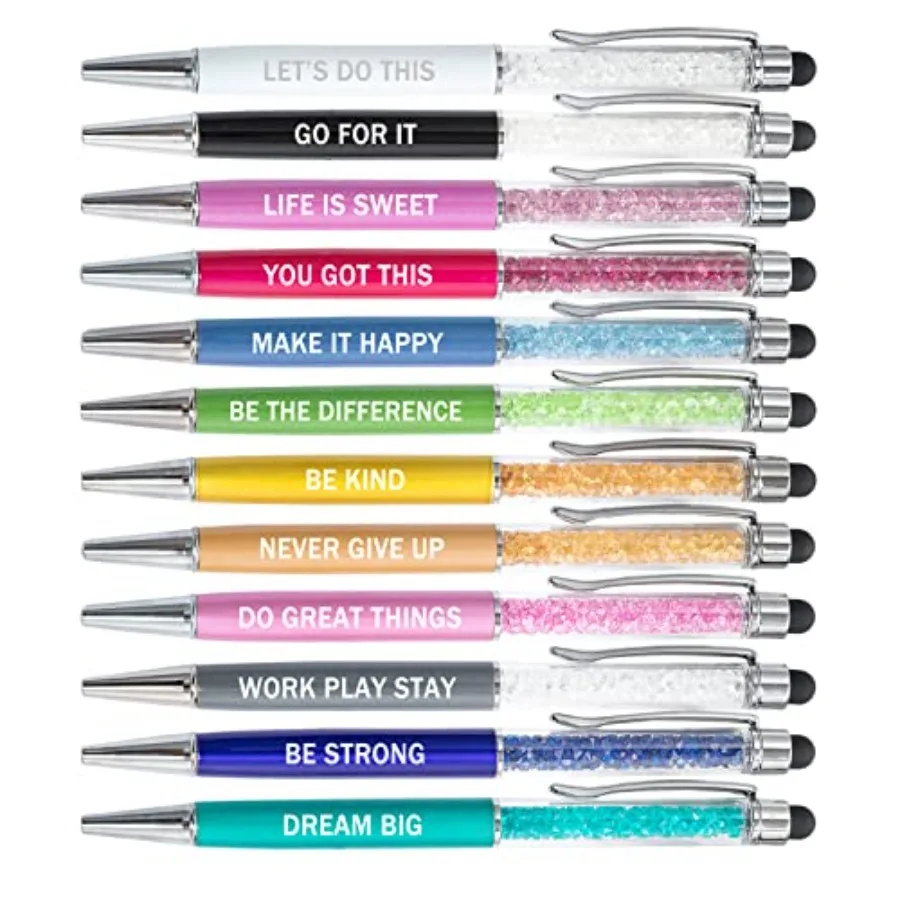 Pieces Stylus Employee Appreciation, 2 in 1 Inspirational Greeting Motivational Ballpoint Pens for Christmas Appreciation Gift
Pieces Stylus Employee Appreciation, 2 in 1 Inspirational Greeting Motivational Ballpoint Pens for Christmas Appreciation Gift