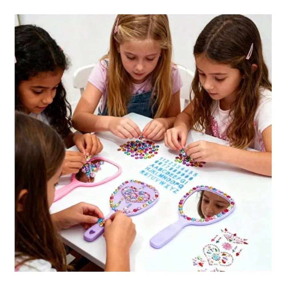 Handheld Mirror With Handle Bulk Princess Mirror With Gem Rhinestone Stickers Mini Travel Makeup Mirror For DIY Crafts Girls Pa
Handheld Mirror With Handle Bulk Princess Mirror With Gem Rhinestone Stickers Mini Travel Makeup Mirror For DIY Crafts Girls Pa