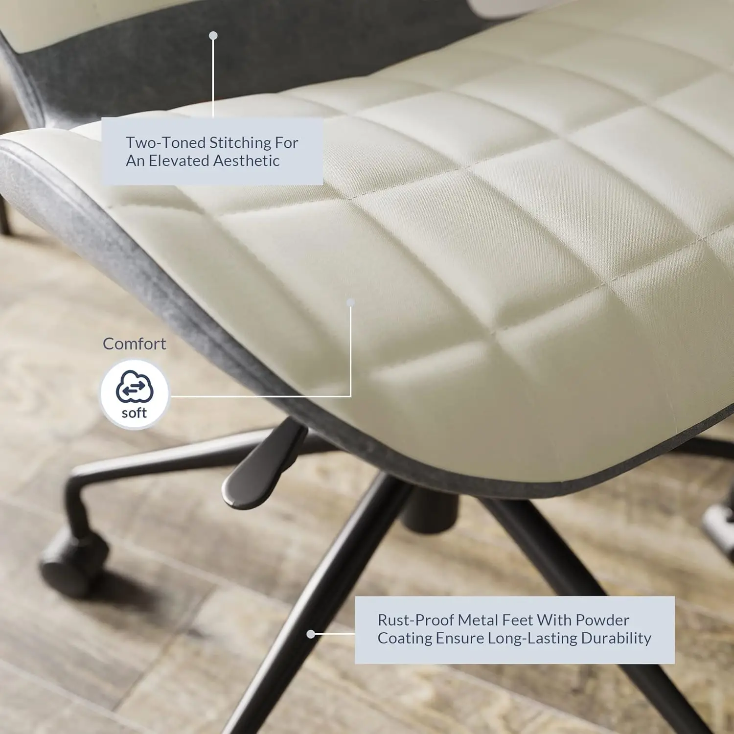 Belleze Modern Upholstered Linen Desk Chair With Swivel Wheels And Adjustable Height, Contemporary Rolling Office Task Or
Belleze Modern Upholstered Linen Desk Chair With Swivel Wheels And Adjustable Height, Contemporary Rolling Office Task Or