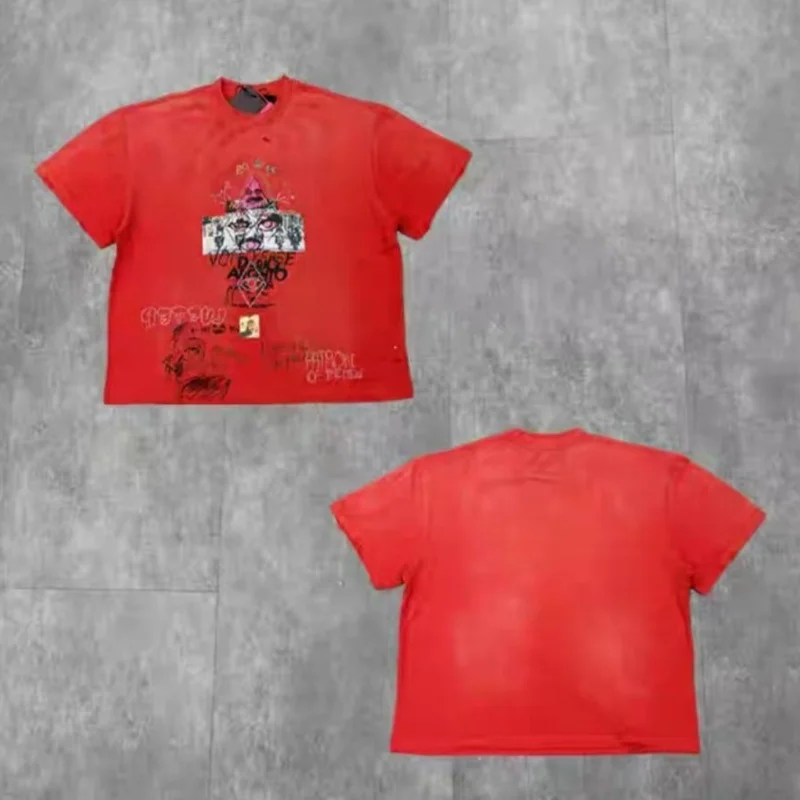 Paly Men's Women's FW26 Satans Sandbox Washed Distressed Ripped Vintage Heat-Pressed Rhinestone Print Short-Sleeved T-Shirt
Paly Men's Women's FW26 Satans Sandbox Washed Distressed Ripped Vintage Heat-Pressed Rhinestone Print Short-Sleeved T-Shirt