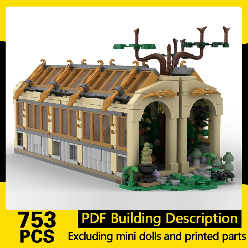 Magical Movie Model MOC Building Bricks Herbology Classroom Greenhouse Modular Technology Gifts Holiday Assemble Children Toys
Magical Movie Model MOC Building Bricks Herbology Classroom Greenhouse Modular Technology Gifts Holiday Assemble Children Toys