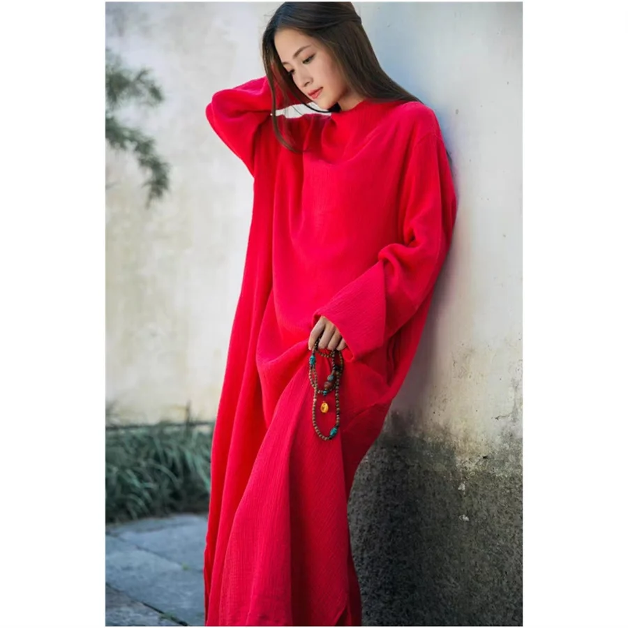 Fashion New Hooded Dress Women's Cotton Linen Dress Plus Size Autumn Winter Long Sleeved Dress Boho Casual Holiday Maxi Dresses
Fashion New Hooded Dress Women's Cotton Linen Dress Plus Size Autumn Winter Long Sleeved Dress Boho Casual Holiday Maxi Dresses