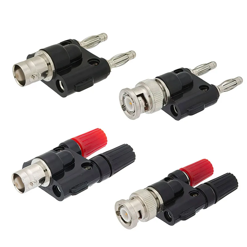 1Pcs Q9 BNC Banana To Two Dual 4mm Banana Male Female Jack Coaxial Connector BNC Tee Type 3Way Splitter RF Adapter High Quanlity
1Pcs Q9 BNC Banana To Two Dual 4mm Banana Male Female Jack Coaxial Connector BNC Tee Type 3Way Splitter RF Adapter High Quanlity