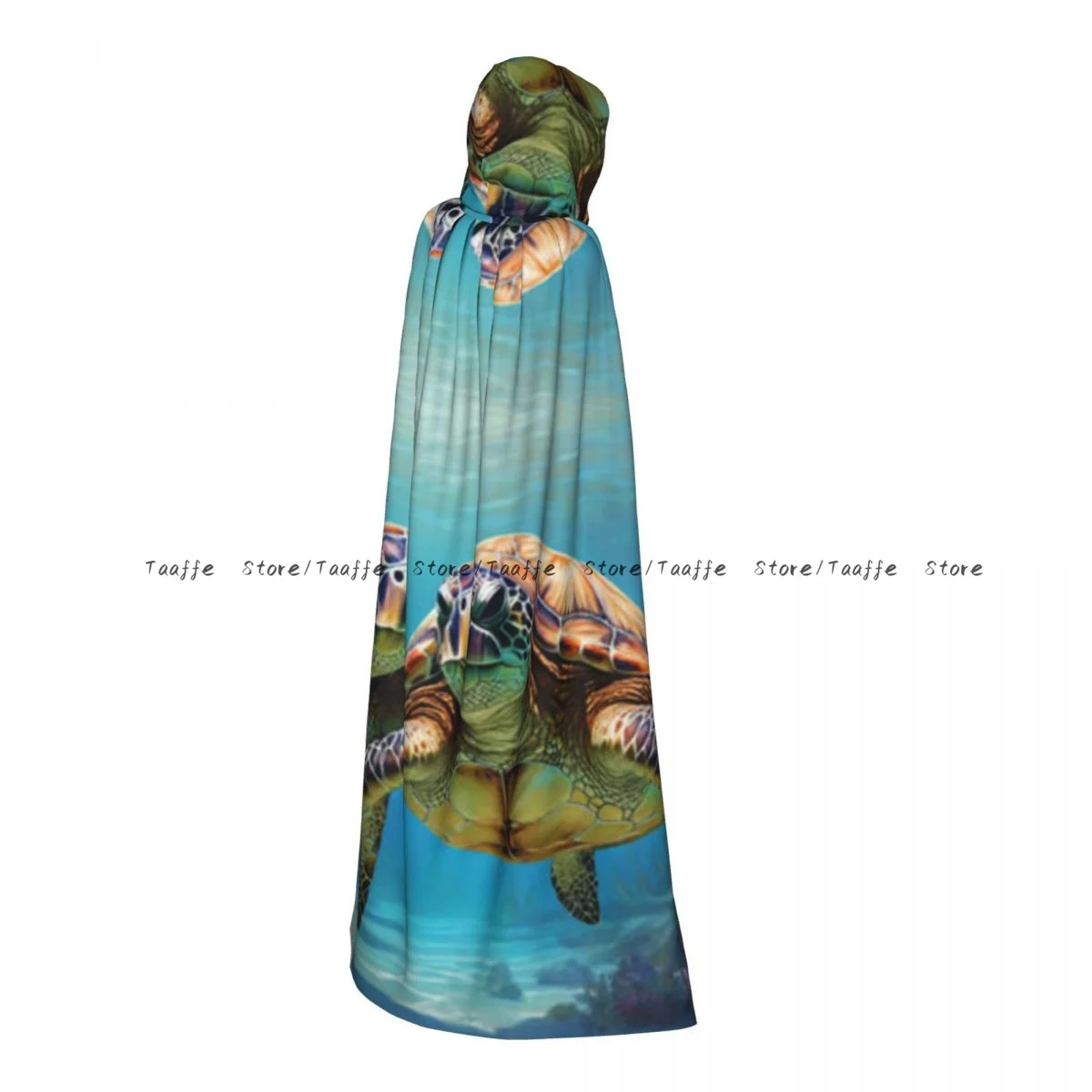 Couple Of Turtles In Swimming Underwater Cloak Cape Hooded Medieval Costume Witch Wicca Vampire Halloween Costume Dress Coat
Couple Of Turtles In Swimming Underwater Cloak Cape Hooded Medieval Costume Witch Wicca Vampire Halloween Costume Dress Coat