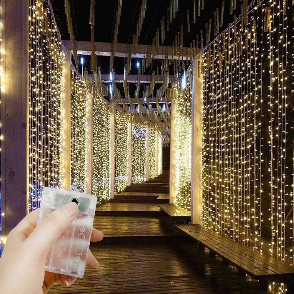 3/6M Battery Operated Home Decoration Curtain LED String Lights Fairy Lights Wedding Birthday Christmas Decorations for Home
3/6M Battery Operated Home Decoration Curtain LED String Lights Fairy Lights Wedding Birthday Christmas Decorations for Home