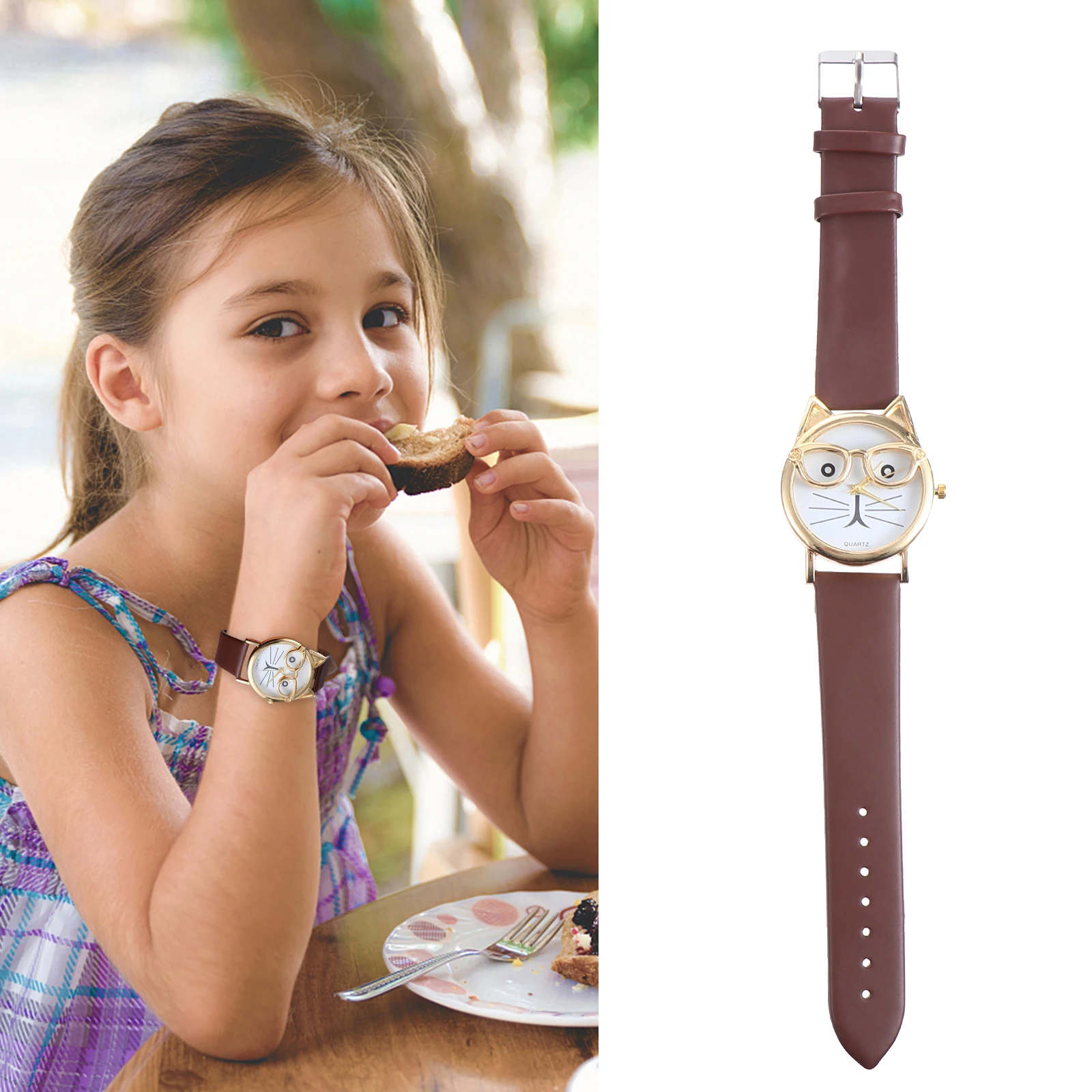 1pc Cats Pattern Quartz Watch For Kids Pu Strap Children'S Wristwatch Casual Sports Gift For Boys Girls Daily Wear
1pc Cats Pattern Quartz Watch For Kids Pu Strap Children'S Wristwatch Casual Sports Gift For Boys Girls Daily Wear