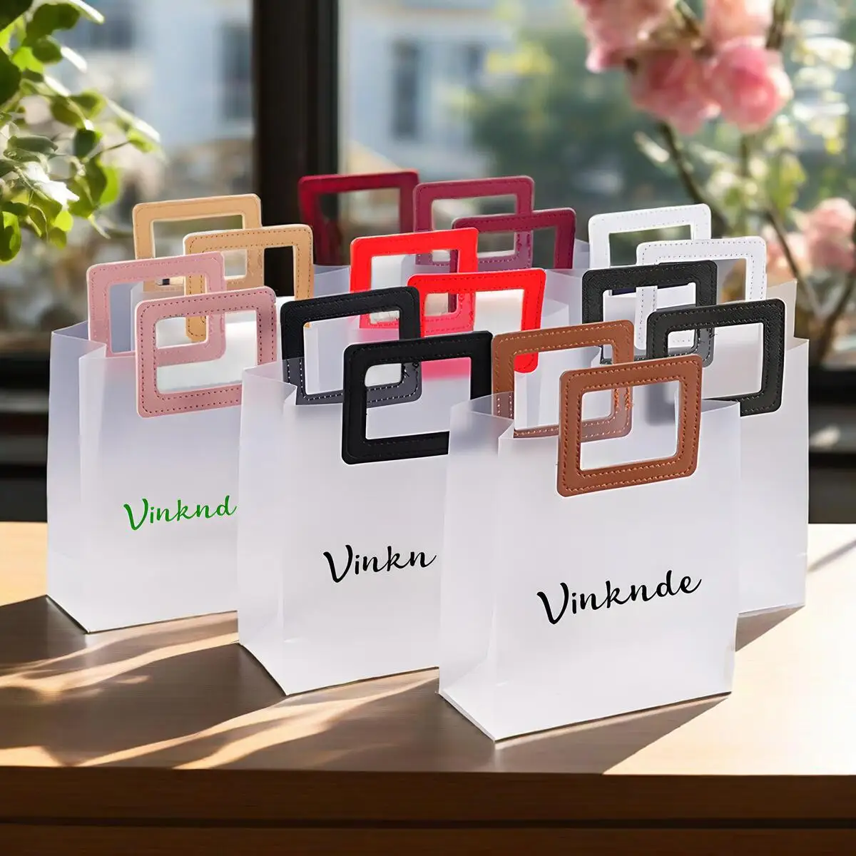 Пакеты для конфет с матовым прозрачным покрытием и логотипом на заказ, оптовые сумки-шопперы из ПВХ с ручками из ПУ, подарочные пакеты для свадеб и детских праздников
Пакеты для конфет с матовым прозрачным покрытием и логотипом на заказ, оптовые сумки-шопперы из ПВХ с ручками из ПУ, подарочные пакеты для свадеб и детских праздников