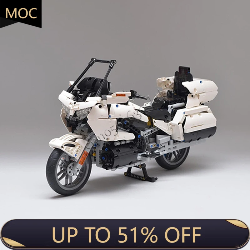 Hot 1290 Parts MOC City Car White Travel Edition Motorcycle Model Technology Building Block Creative Children Toys Popular Gift
Hot 1290 Parts MOC City Car White Travel Edition Motorcycle Model Technology Building Block Creative Children Toys Popular Gift